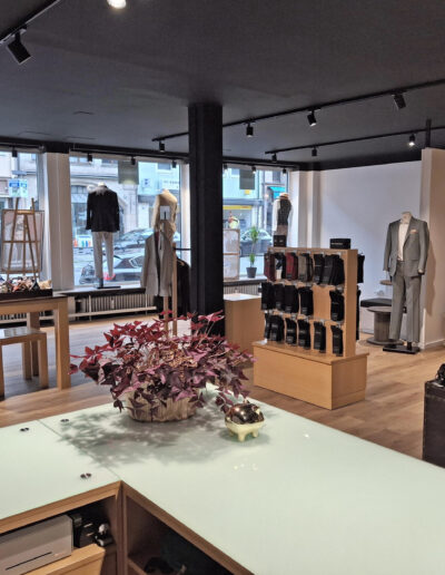 Einblick in die Dolzer Filiale für Maßkleidung in Nürnberg